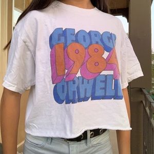 brandy melville top! george orwell shirt💜